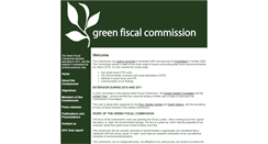 Desktop Screenshot of greenfiscalcommission.org.uk