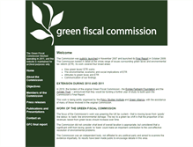 Tablet Screenshot of greenfiscalcommission.org.uk